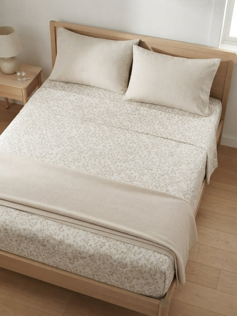 Dusty Rose Botanical bedsheet set