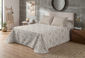 Sandstone Geometric Bedspread Set